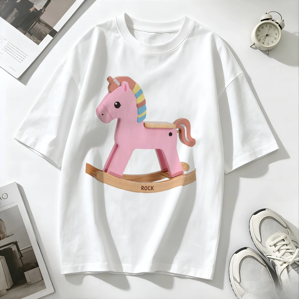 T Shirts Female Ring Spun Cott - Embroidery Ring Sizes 评论和价格