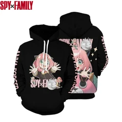 New Children Hoodie Girls Tops Anime Spring Autumn Leisure Long Sleeve Sweatshirr Toddler Coat Anya Spy X Family Print Clothing