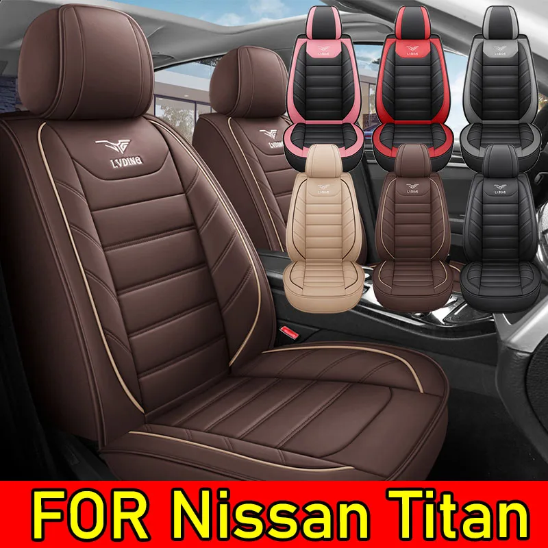 

Чехол на автомобильное сиденье Nissan Titan, водонепроницаемый, из искусственной кожи, мягкий, удобный, износостойкий, грязный чехол на сиденье