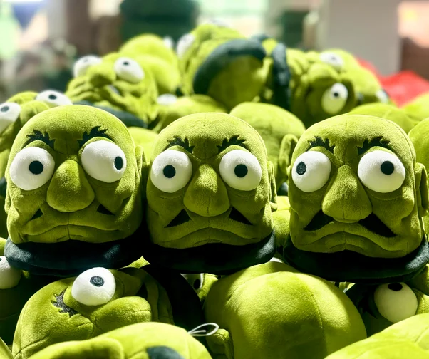 

Japan Spirite A way Green Kashira Head Plush Toy 3 styles