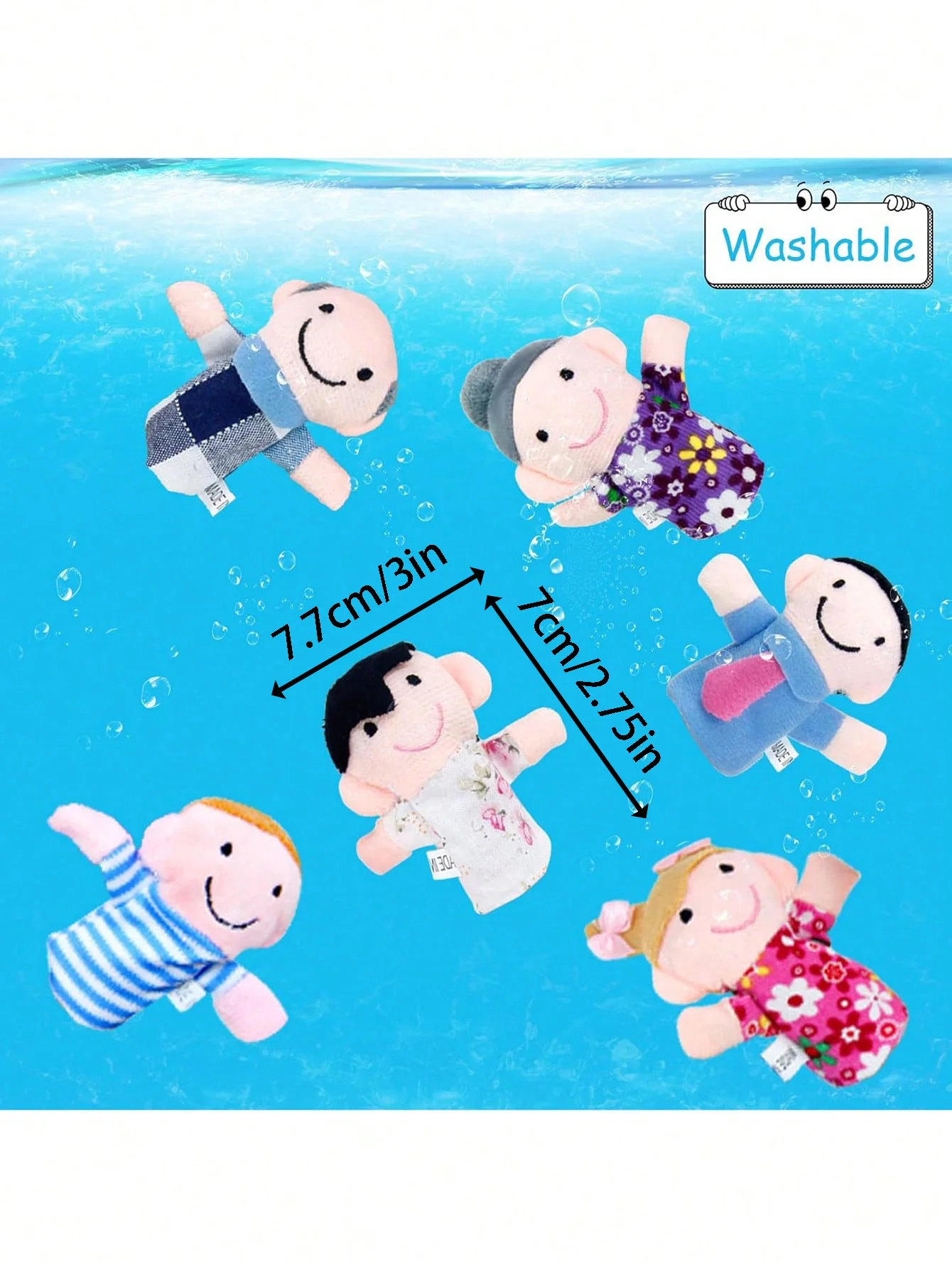 Interactive Educational Animal Finger Puppets Set of 1/6 - Storytelling Game Learning Tool Baby Party Photo Props for Toddlers