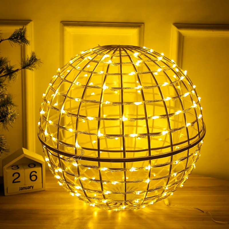 

Waterproof Decorative Lights Led Rattan Ball Lights Landscape Tree Flashing String Planet Lights