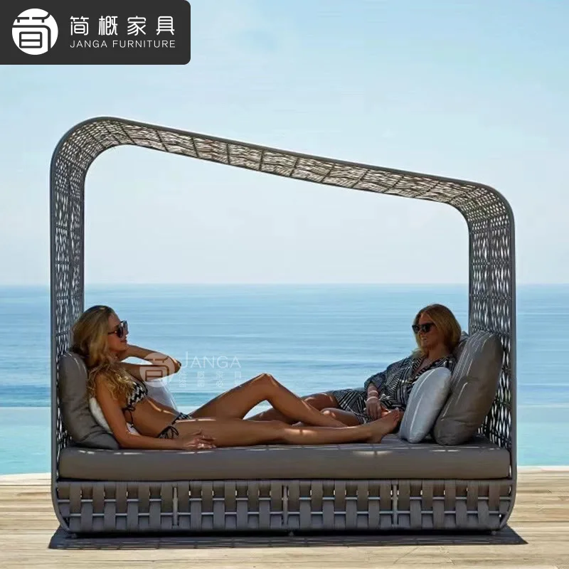 Sofa bed patio garden sofa hotel resort leisure sundeck furniture