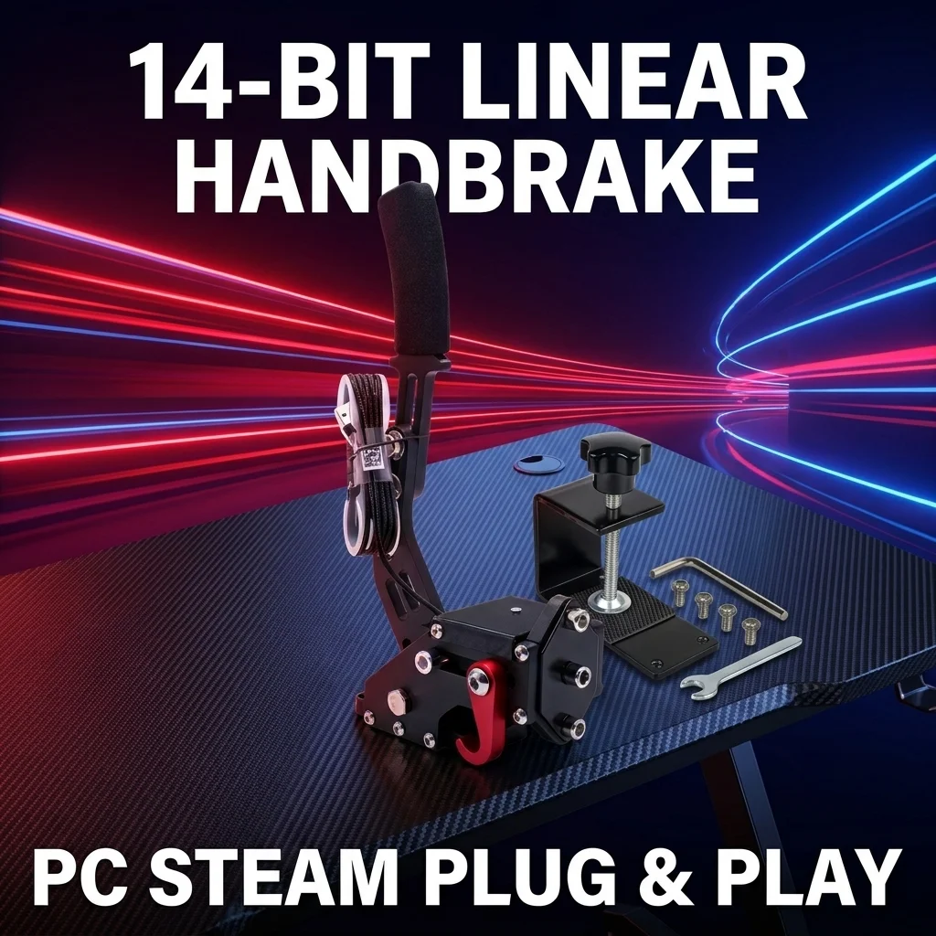 Frein à main USB pour PC pour jeux de simulation de course, frein à main linéaire pour Logitech G29 G920 G27 Thrustmaster T300 Fanatec Steam Assetto Corsa