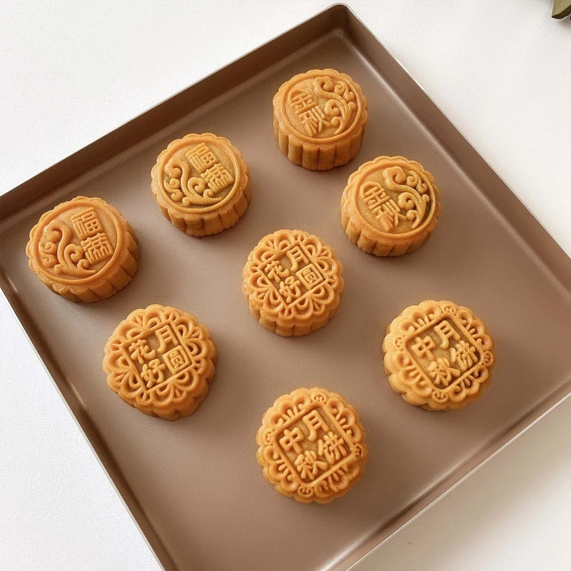月餅型フェスティバル DIY ハンドプレス月餅カッター菓子装飾ガジェット