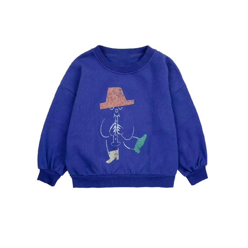 kids sweaters 24 AW boys girls cute print sweatshirts baby child cotton outwear tops clothing