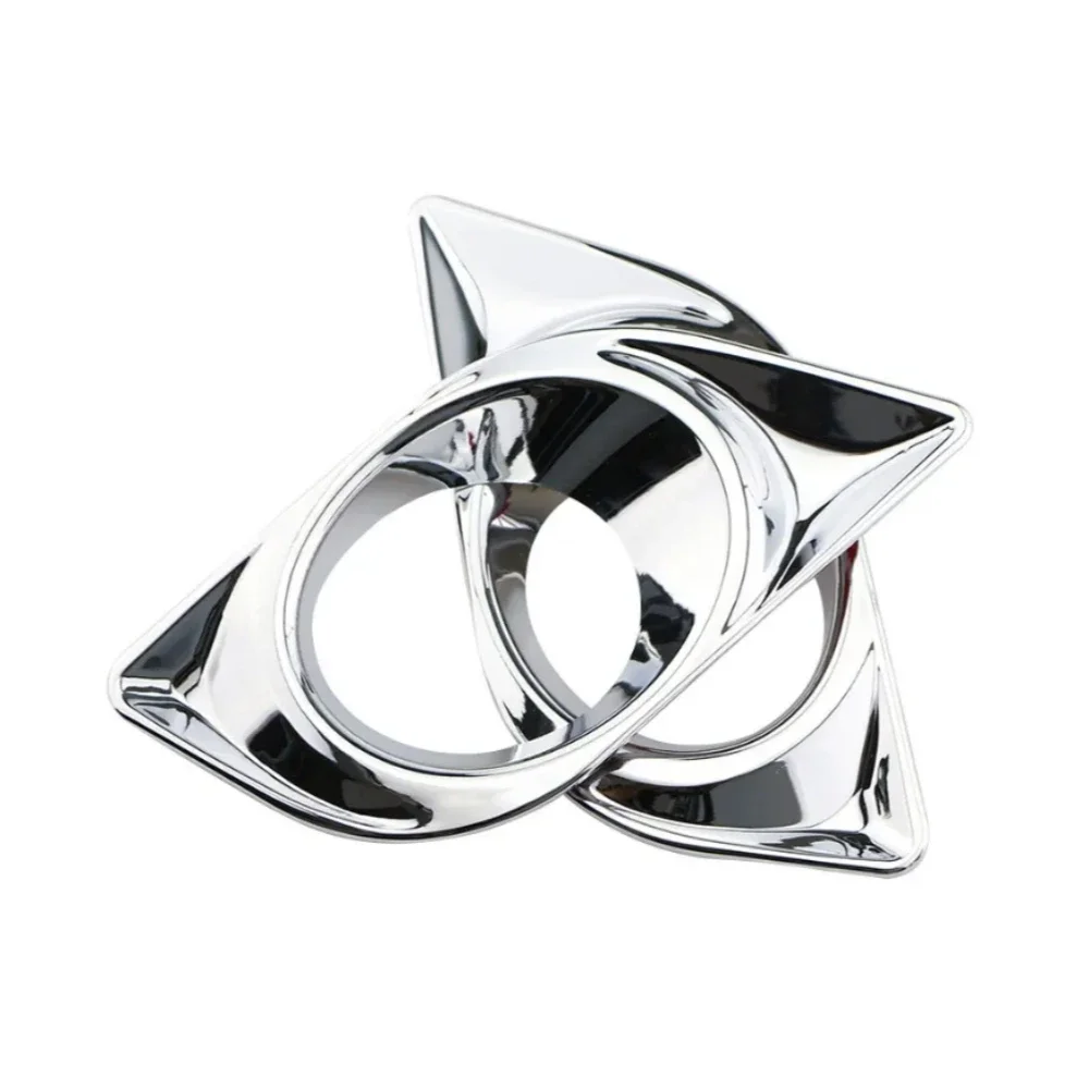For Nissan Versa Latio Almera Sunny 2011 2012 2013 2014 2015 2016 2017 2Pcs Chrome Front Fog Light Cover Sticker Accessories view 3
