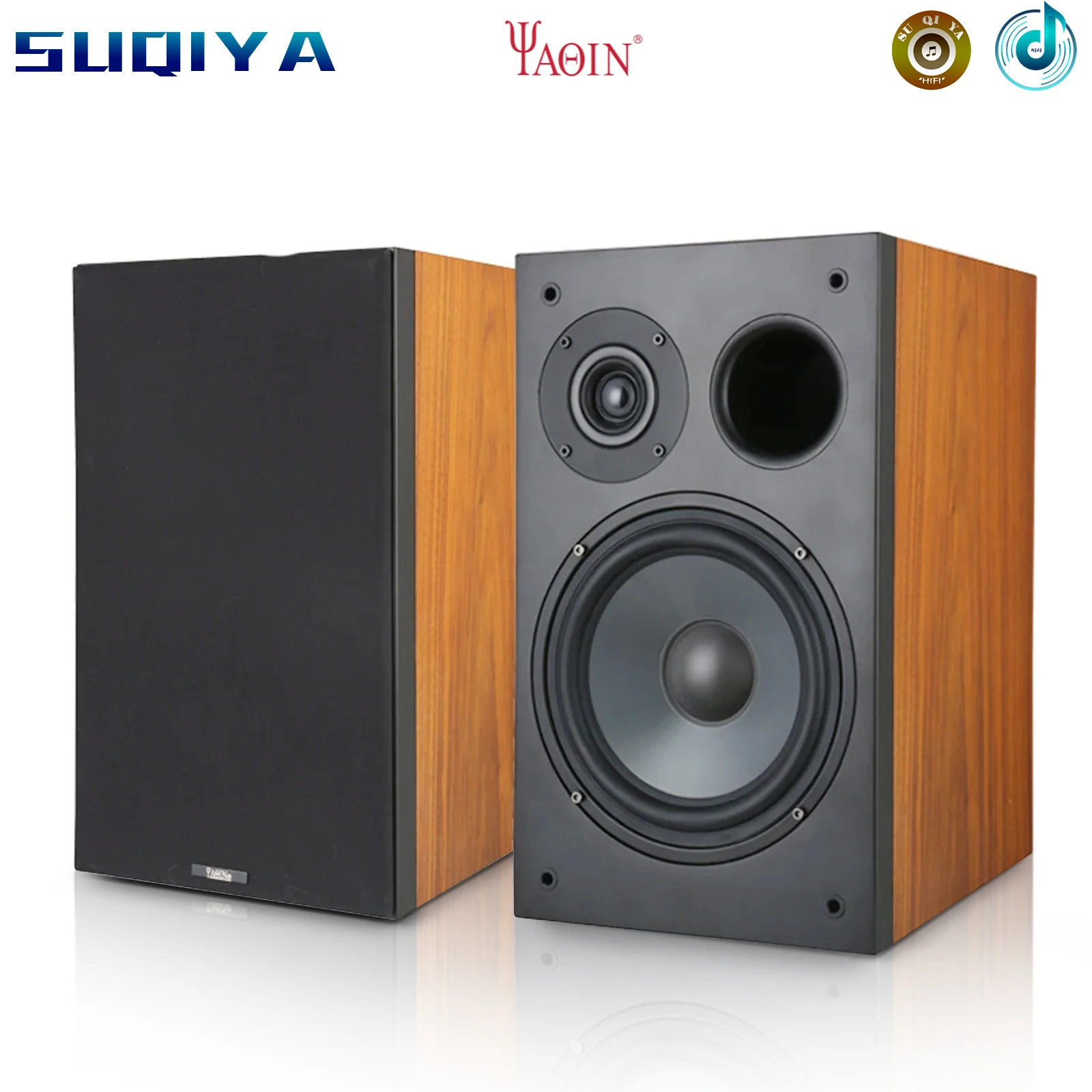 

YAQIN MS-100M Bookshelf Speaker 8 "Hi-Fi 2.0 Passive HiFi Fever Home Stereo Factory Direct Sales