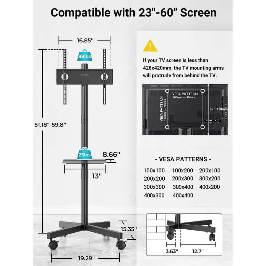 Mobile Tv Stand For…