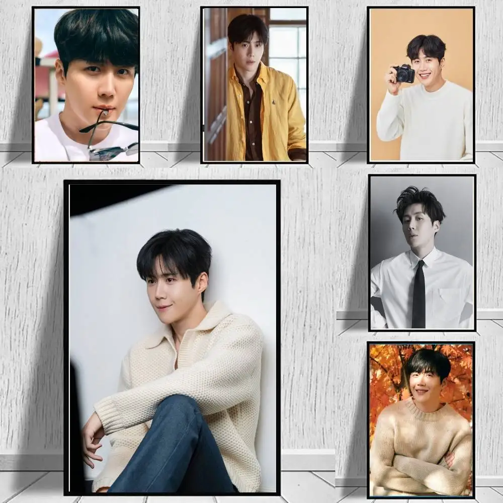 Korean Celebrity K-Kim Seon Ho Posters Living Room Bar Cafe Quality Canvas Vintage Style Comics Painting Art Home Wall Decor Pi