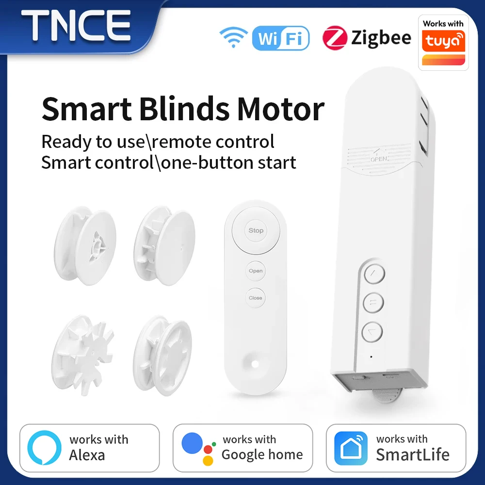 

Моторизованный ролик TNCE Tuya Chain, двигатель привода жалюзи WIFI Zigbee, приложение Smart life, голос Алисы Alexa Google home