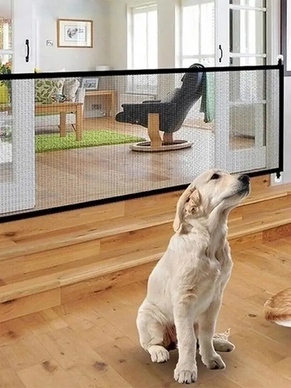 Baby Safety Gate Nylon Mesh Folding Pet Barrier Retractable Baby Gate Pet Separation Guard Isolated Fence Baby Safety Fence