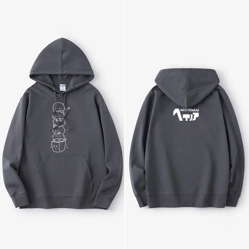 

Korean Sle Hoodie Sweatirt Anime Wang Yao Aph Cosplay up M Crewne Long Sve Cotton Comfortable Loose Fit irt