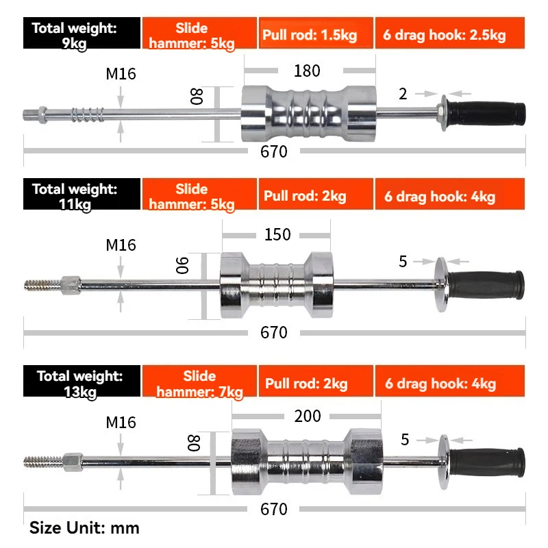 

Новый инструмент для вытягивания вмятин на кузове автомобиля: молоток для разглаживания, инструмент для ремонта вмятин, тяжелый вытягивающий молоток для авторемонта