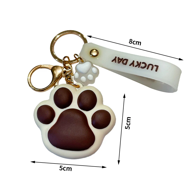 Cartoon Cat Claw Coin Purse Silicone Cat Paw Keychain Kawaii Animal Claw With Key Ring For Women Girls Handbag Wallet Decor Gift