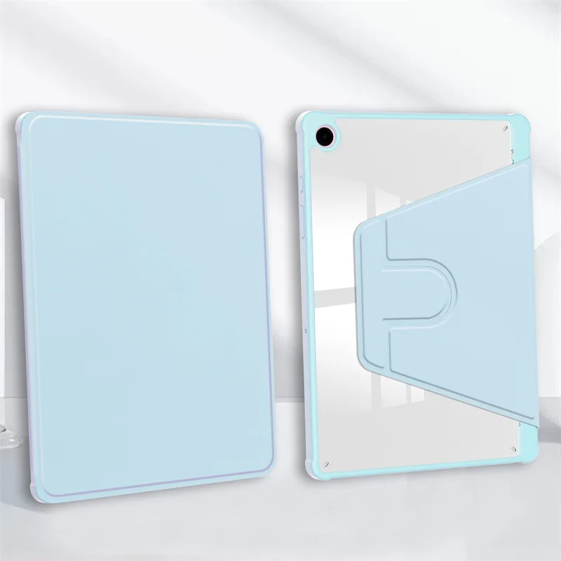 

Чехол для Samsung Galaxy Tab A11 Plus, 11-дюймовый вращающийся на 360° чехол для смарт-планшетов с гнездом для ручки, чехлы для планшетов Samsung Tab A9 Plus