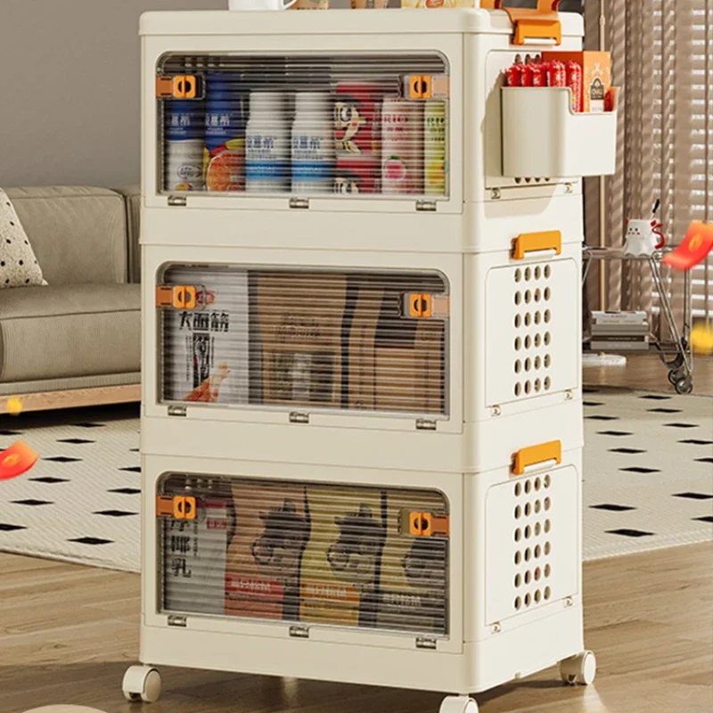 

Multi storey Movable Storage Rack Trolley Versatile Rolling Storage Rack for Living Room and Kitchen Mobile Organizer