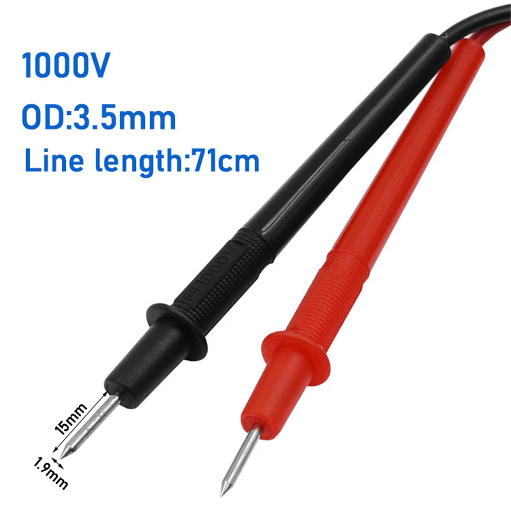 2PCS Multimeter Table Pen Probe Test Leads Pin For Digital Multimeter Clip Leads Cable Multi Meter Tester Lead Probe Wire Pen