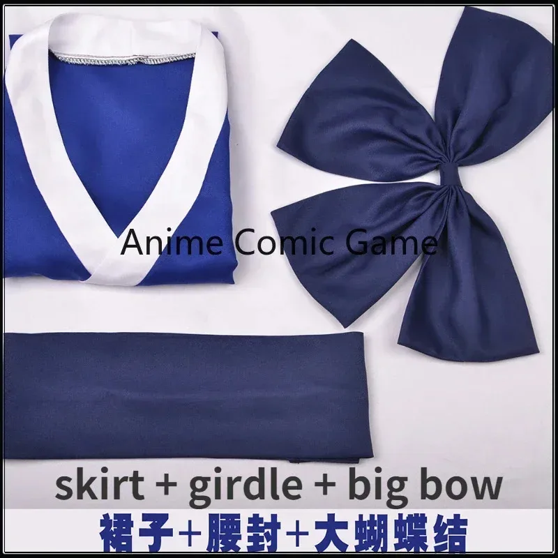 Az15En Stock Makio Suma Hinatsuru Tengen disfraz de Cosplay rojo azul púrpura falda Kimono japonés fiesta de Halloween para mujeres niñas