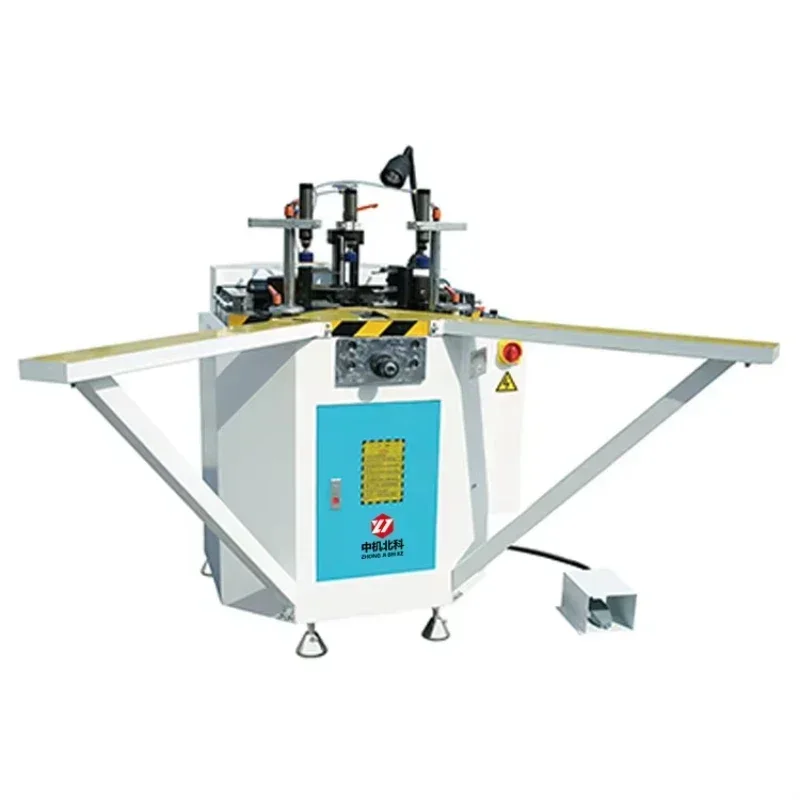 Single head corner crimping machine for aluminum window and door manufacturing