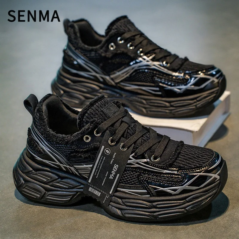 

SENMA Women's&Men's Chunky Sneakers Casual Sports Shoes Breathable Athletic Gym Workout Tennis Shoe Platform Thick Walking Shoes