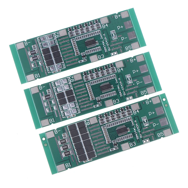 6S 10A 20A 40A 24V 18650 Li-Ion Lithium Battery Protect Board Solar Lighting BMS Pcb With Balanced Power Tool For Ebike Scooter