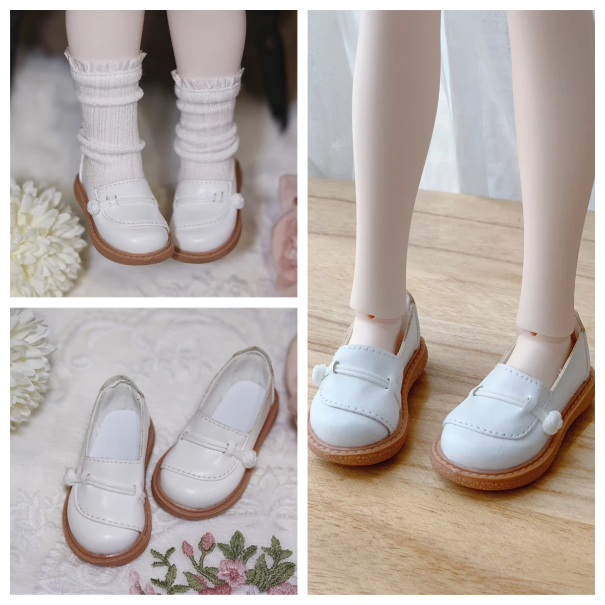 女の子のためのbjdとsd人形の靴,さまざまな色のクマの姉妹靴,女性の靴,1/6, 1/3,1/4,アクセサリー