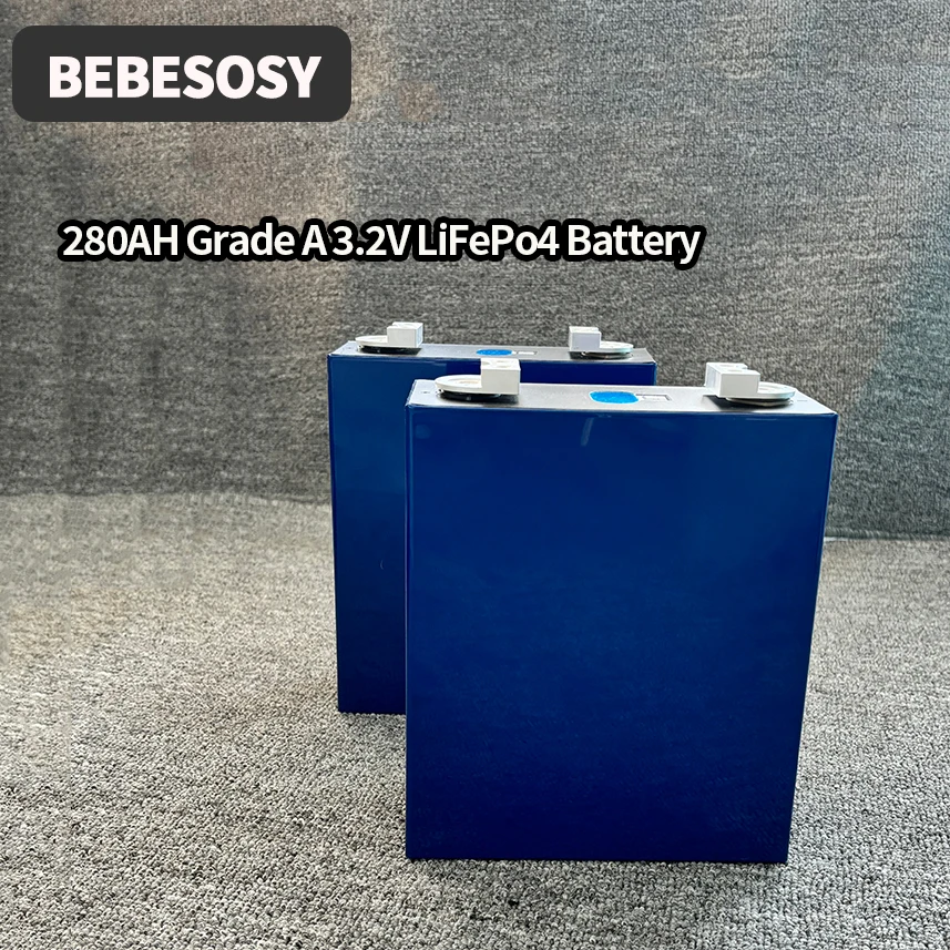 

EVE Battery 280AH LiFePo4 3.2V 4pcs Grade A LF280K 6000 Cycles LFP4 Cell Prismatic Rechargeable Lithium Ion Phosphate Battery