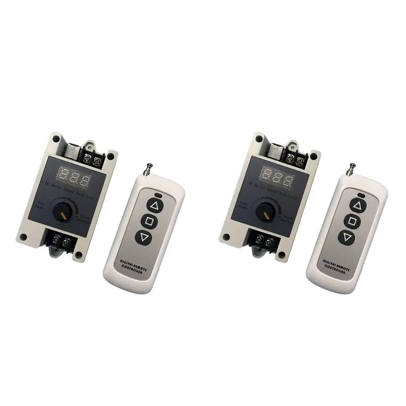 B14C 2X Wireless Remote Control DC Motor Speed Regulator Switch 12V 24V