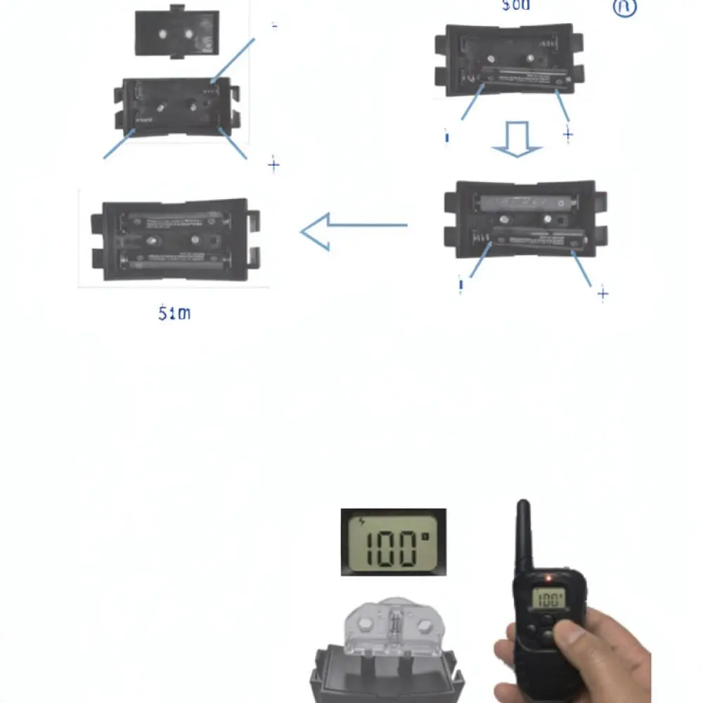 Remote Control Pet Behavior Correction Collar Electric Dog Training Device Rechargeable Waterproof Vibration System Kit