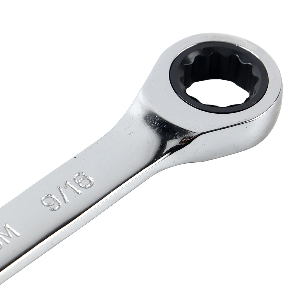 Imagem -03 - Imperial Tamanho Ratchet Spanner Chave Chaves Grupo Ferramentas Manuais Universais Ferramenta de Reparo do Carro Tamanho 16 1pc