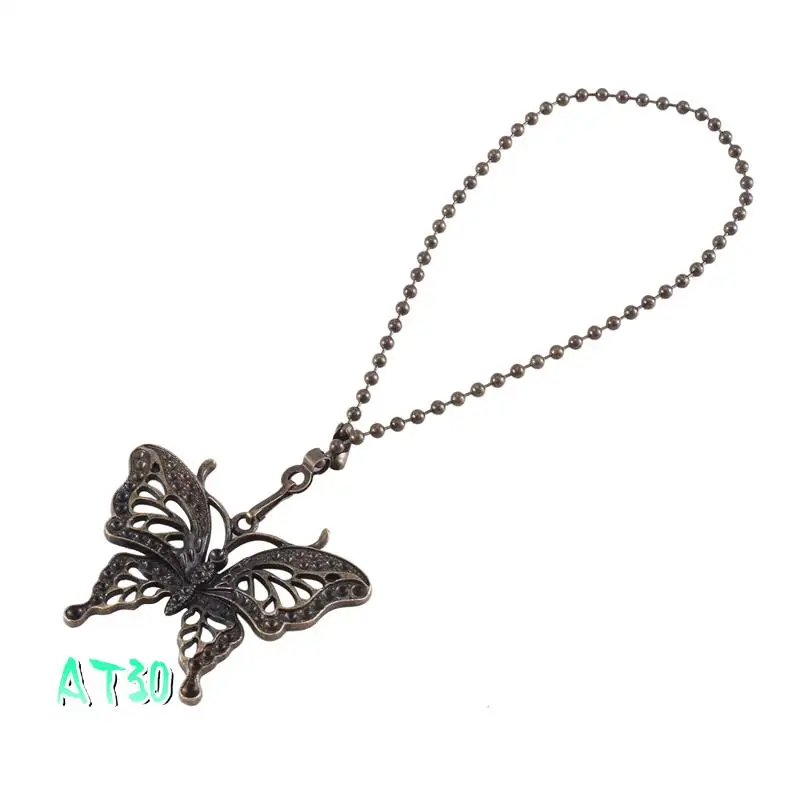

2 Pack Ceiling Fan Pull Chain Set,Lighting & Fan Pull Chain Pendant Chain Extender,Dragonfly And Butterfly-AT30