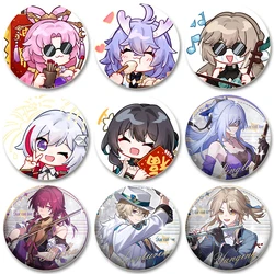 32/44/58mm Honkai Star Rail Brooch on Backpack Asta Hook Kafka Arlan Cartoon Badge Lapel Pins DIY Backpack Clothes Button