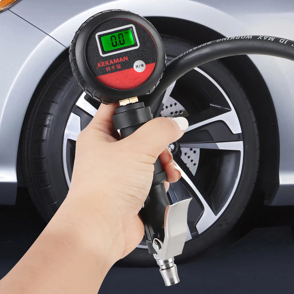 

High Precision Monitor System Test Accessories LCD Digital Tyre Tester Auto Tire Pressure Gauge for Car Truck Vehicle Motorcycle