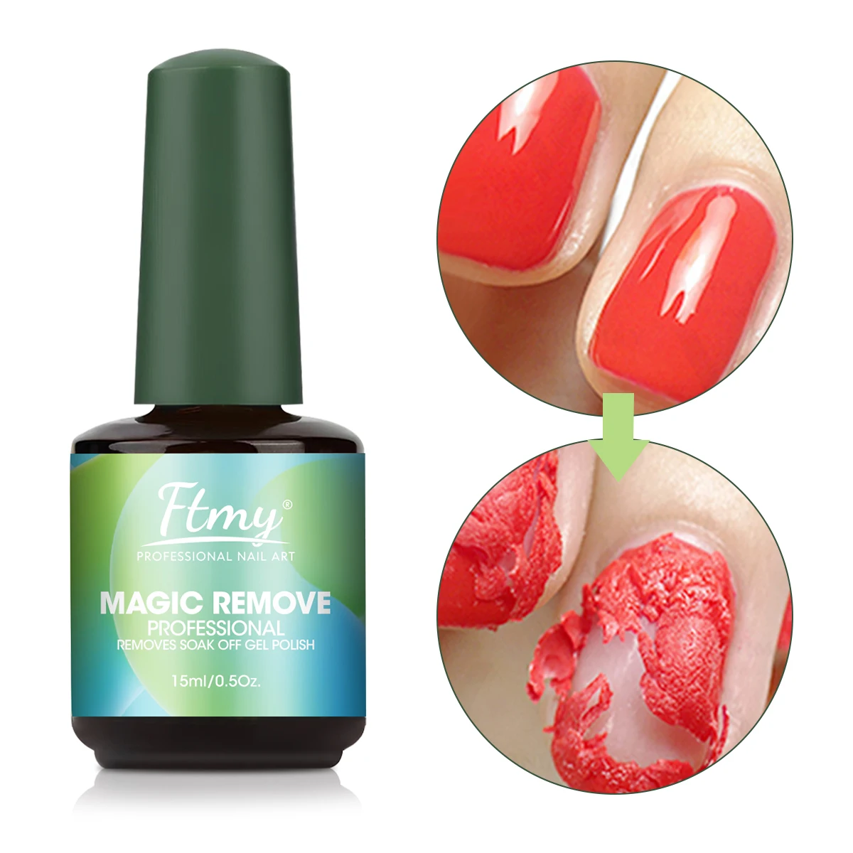 مزيل طلاء الأظافر الجل، مزيل طلاء الأظافر بسرعة 2-3 دقائق، لا يسبب ضررًا للبشرة، لا توجد رائحة مهيجة، لا حاجة إلى الرقائق المعدنية أو تمرغ أو #4
