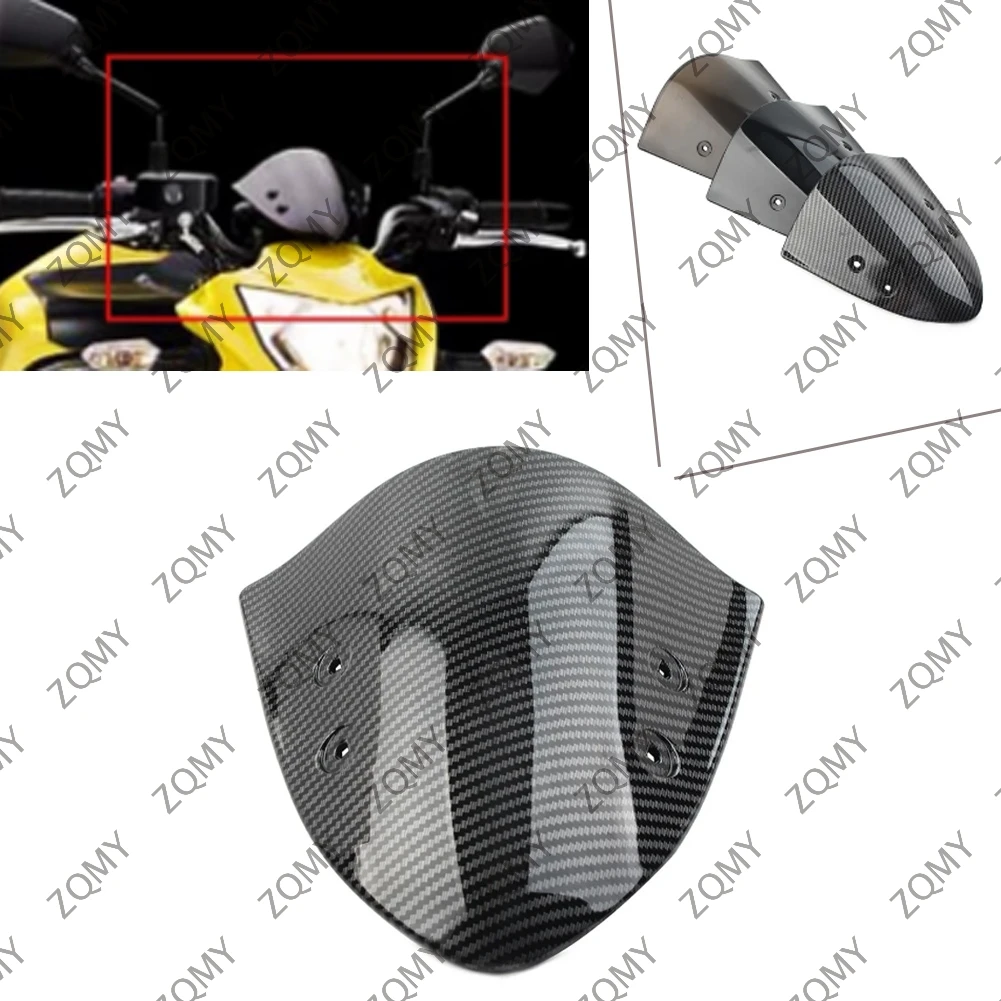 Couverture d'écran de pare-brise avant de moto, capot de carénage pour Kawasaki ER-6N ER6N 2012 2013 2014 2015 2016