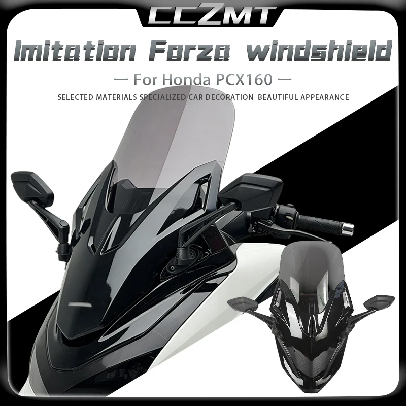 For HONDA PCX160 PCX 160 PCX125 2025 2026 Modified Front Windshield Of Forza Windscreen Screen Deflector Protector Accessories