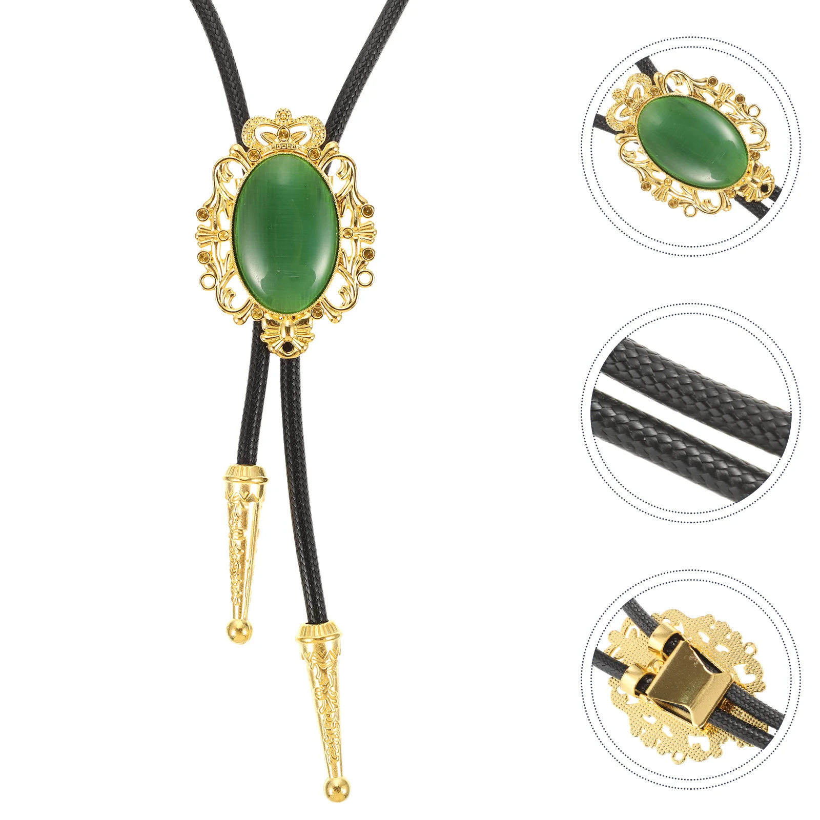 Bolo Tie Mens Ties Choker Necklaces for Woman Bow Agate Western Cowgirl Accessories Women