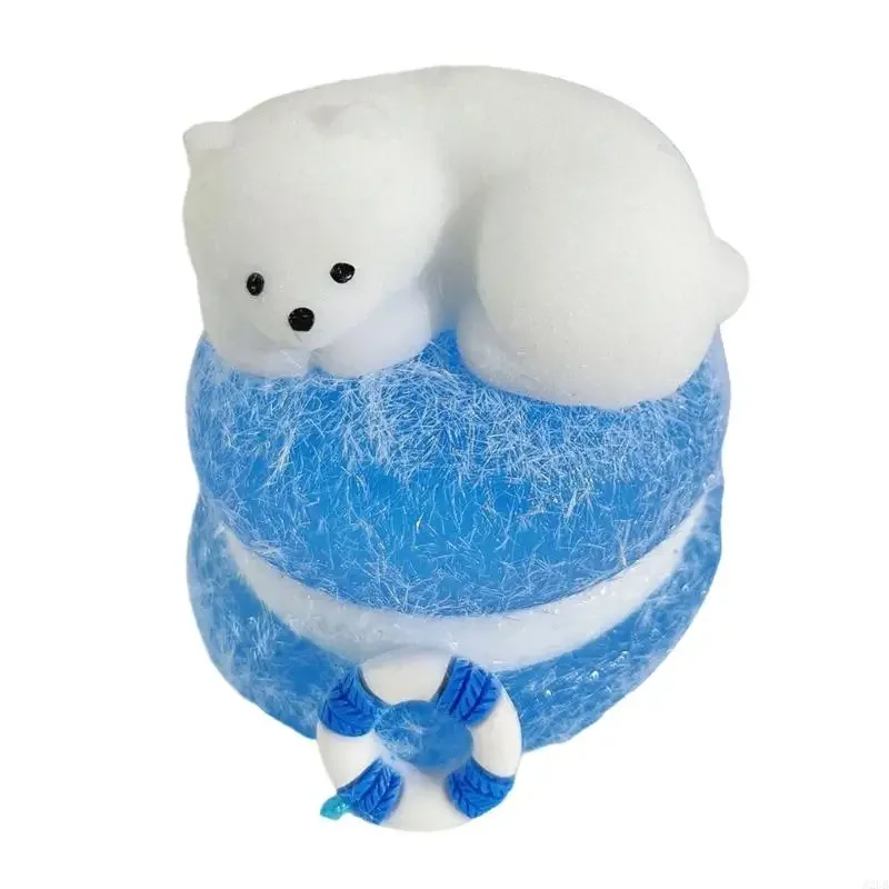 Đồ chơi giải nén gấu trắng mềm mại với thiết kế TPR dành cho người lớn trẻ Thư giãn tay Tâm trạng nhẹ nhàng 15UB