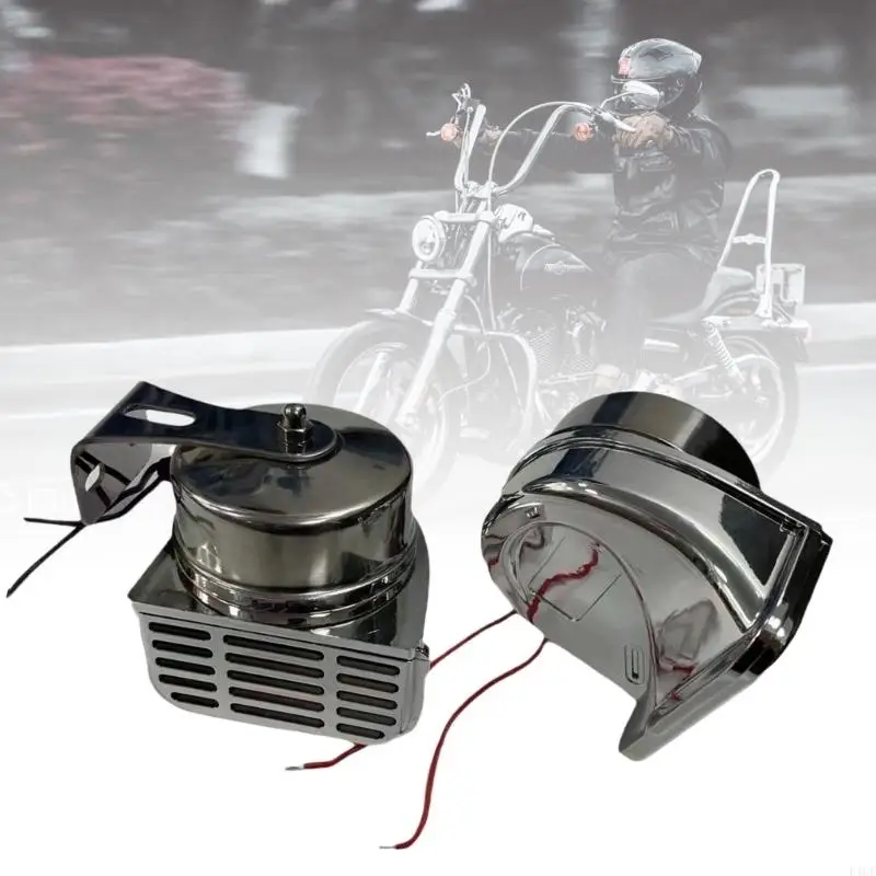 2026 New Premium Vehicle Horn 12V 24V High Low Tone 120dB Stainless Steel Standard Fit view 3