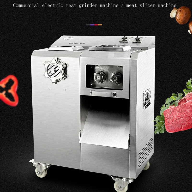 Fully Automatic Meat Cutter Slicer Commercial Multifunction Cut Meat Machine Fresh Meat Slice Dice And Ahred Machine