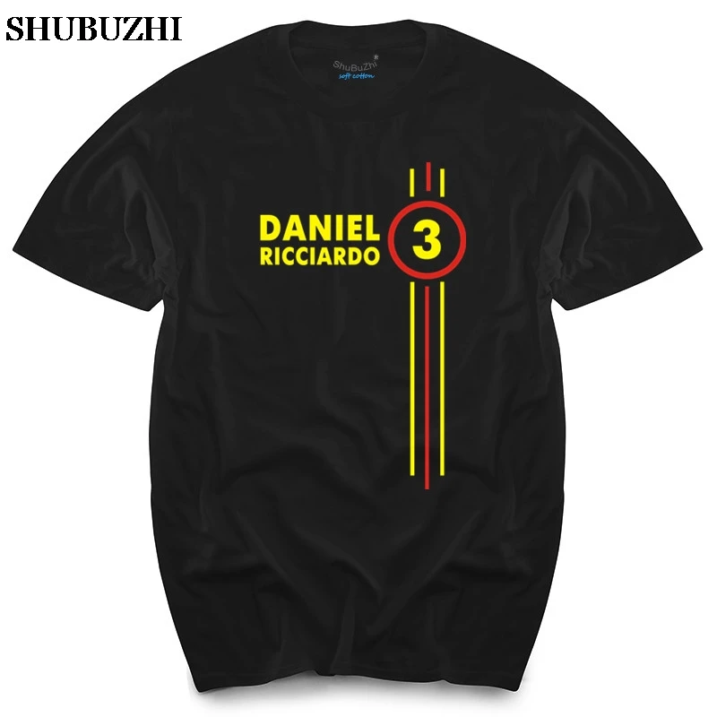 Daniel Ricciardo Number 3 Mens Ringer T Shirt Driver men's top tees brand teeshirts black men summer tops