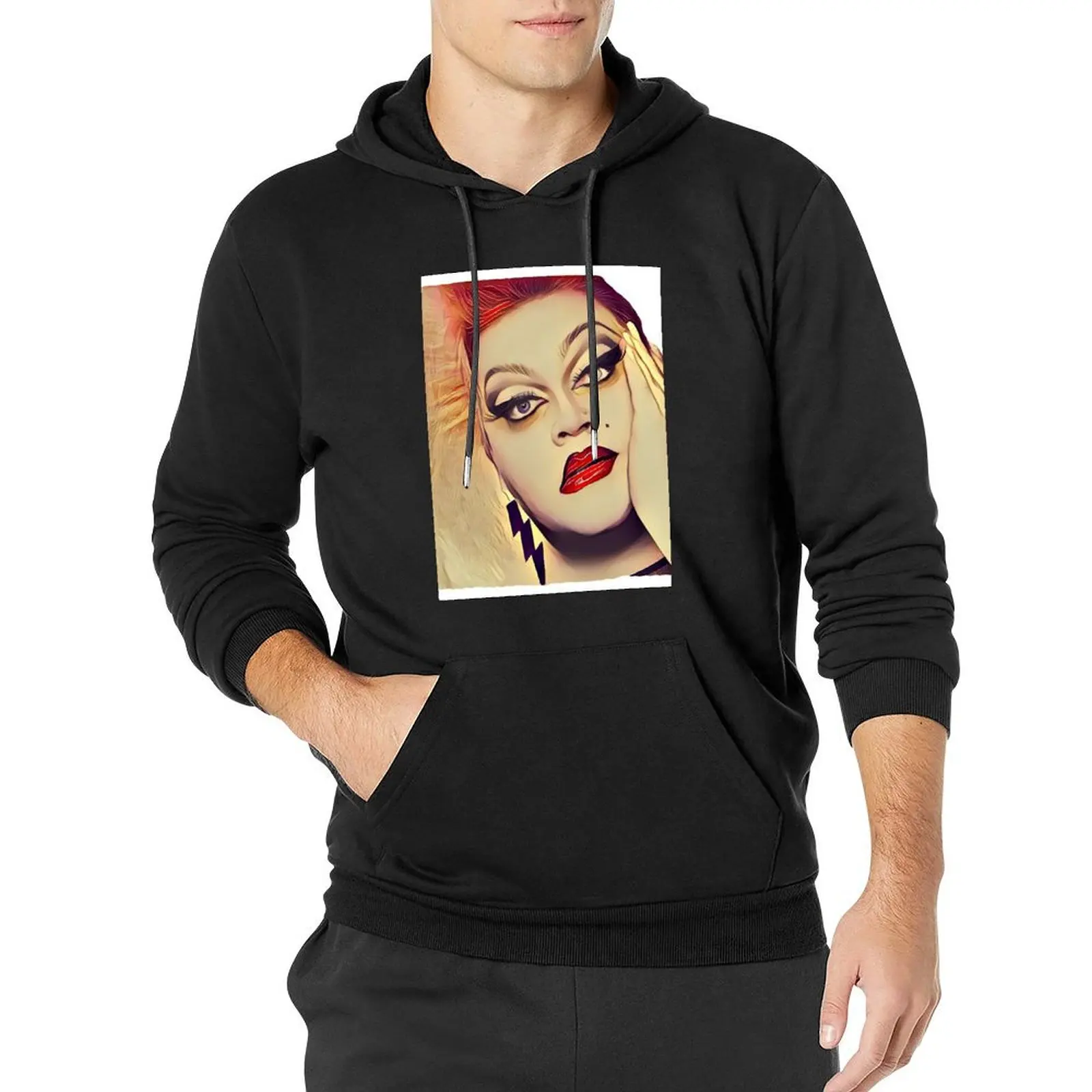 

Ginger Minj Pullover Hoodie graphic t shirts men anime clothes korean clothes hoodie graphic