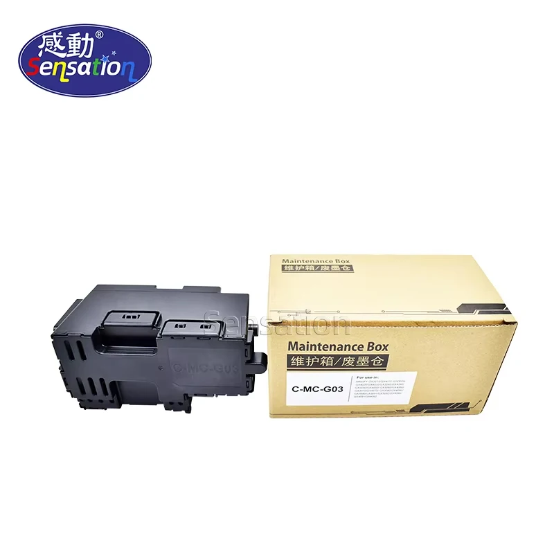 

C-MC-G03 Горячая продажа коробки для обслуживания картриджа MC G03 для резервуара для отработанных чернил, совместимая с Canon GX3070 GX3080 GX3090 3091 GX3092