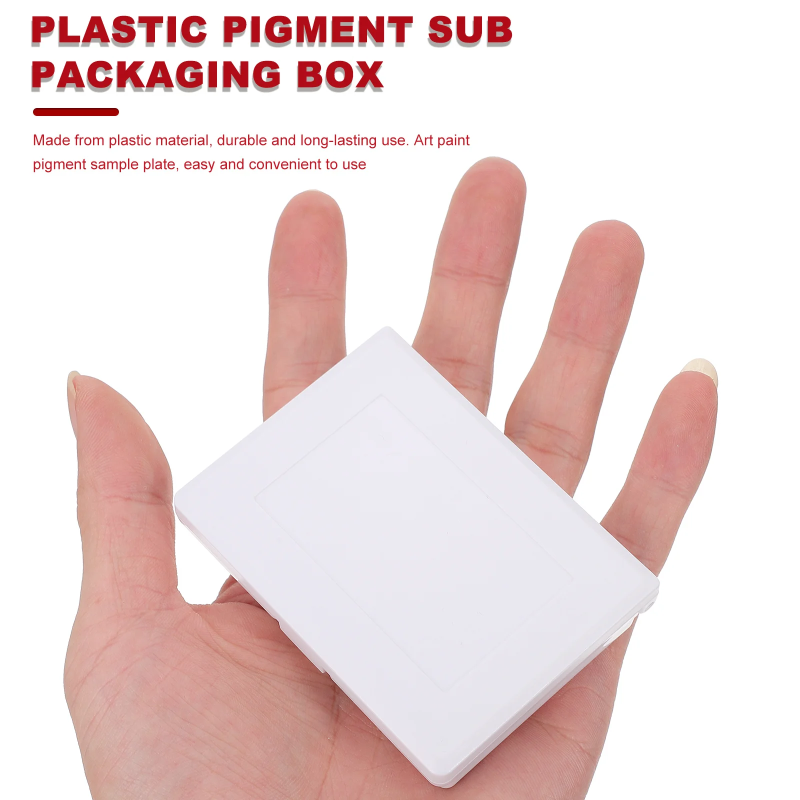 

1 Set Pigment Sub-Packing Box Compact Watercolor Plastic Case For Travel Outdoor Painting Art Supplies Storage Container Palette