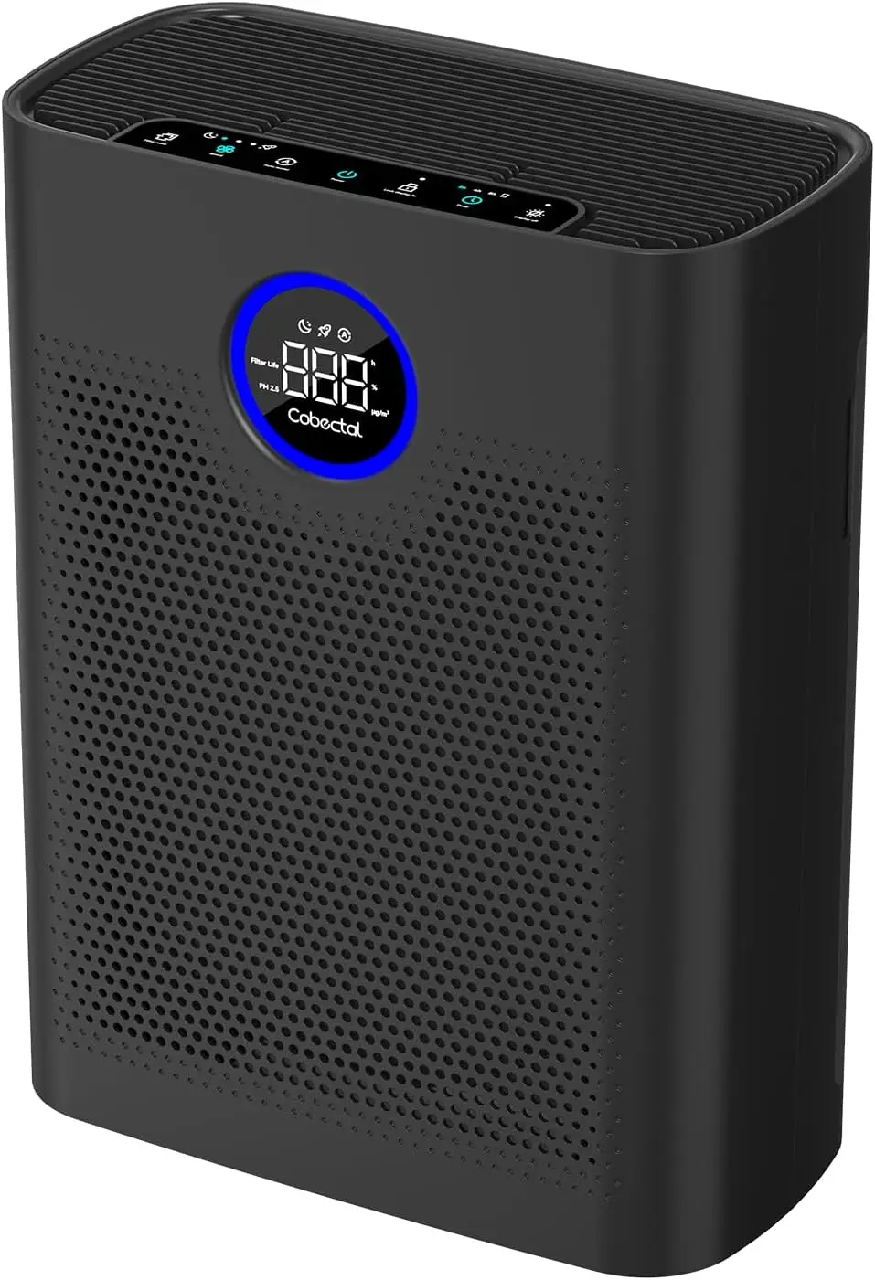 

Большой очиститель воздуха для помещений с фильтром H14 True HEPA, датчиком PM2.5 и функцией ароматизации для дома и офиса