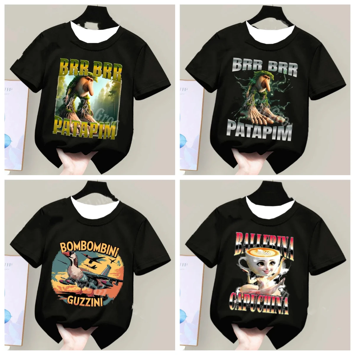 

Новинка 2024 года, футболка Brr Brr Patapim, забавная итальянская футболка Brainrot Meme с графическим рисунком для мужчин и женщин, летние полиэстеровые уютные мягкие топы с круглым вырезом