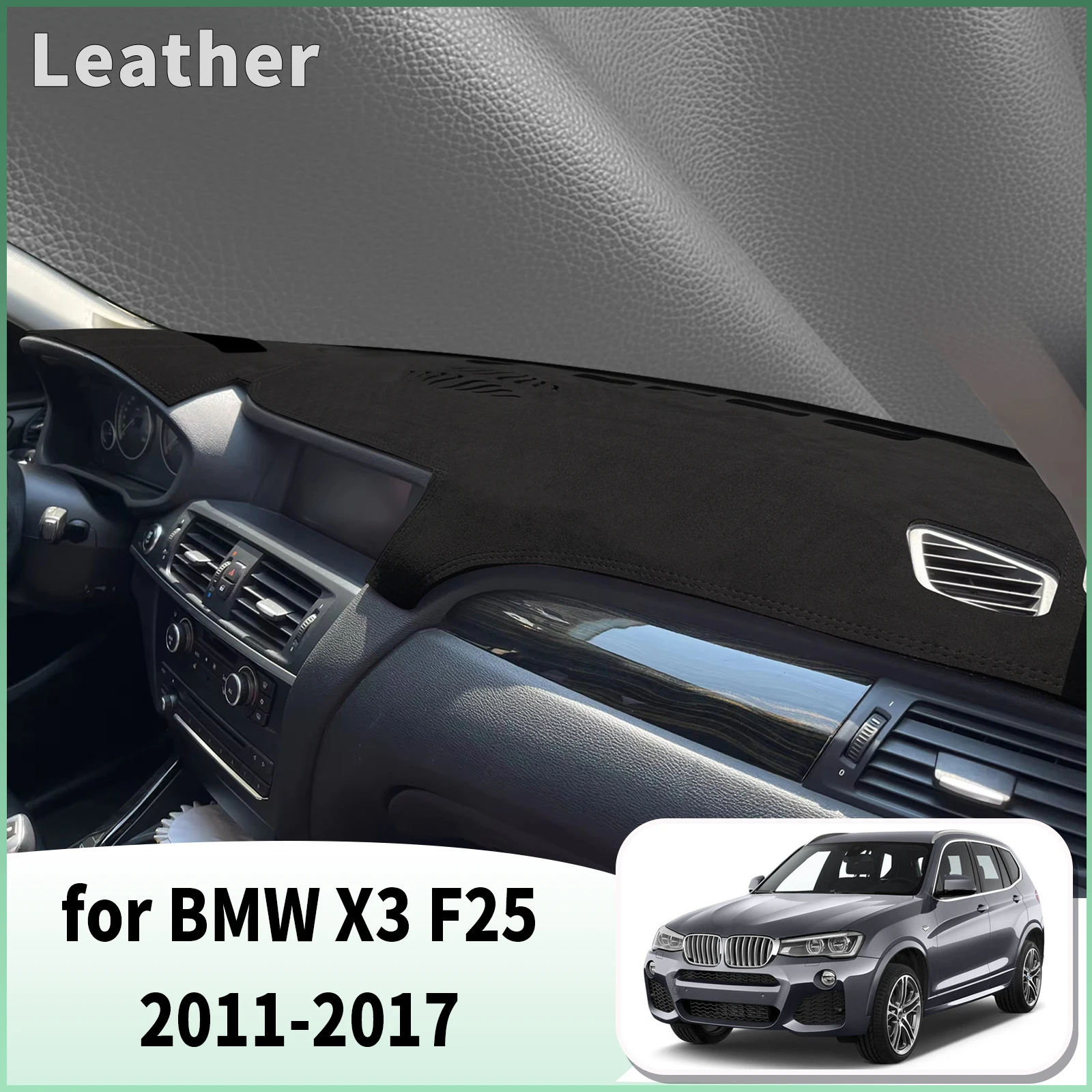 for BMW X3 F25 2011-2015 2016 2017 Dash Mat Dashboard Cover Dashmat Universal Anti-Reflection Heat Insulation Sun Protection