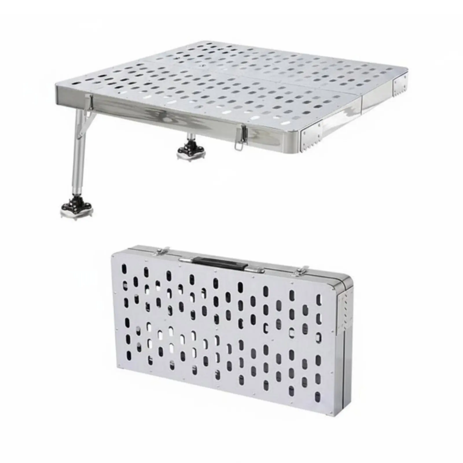 Adjustable Leg Fishing Stand Hollow Top Folding Fishing Platform for Anglers