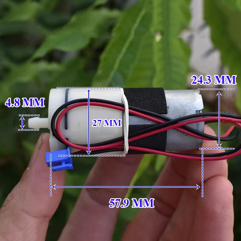 JQB2438607 Micro  Air Pump DC 12V Small Micro 27MM 370 Motor Air Oxygen Pump DIY Inflator Monitor Aquarium Water Fish Tank